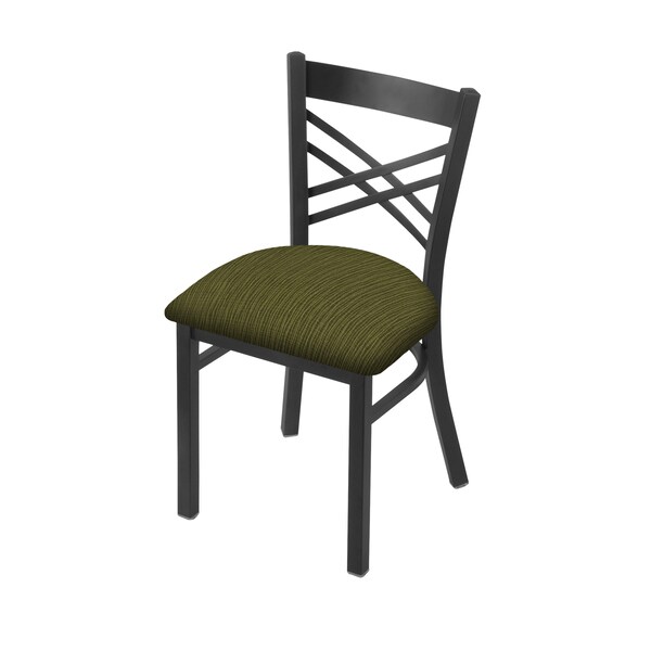 620 Catalina 18" Chair with Pewter Finish and Graph Parrot Seat